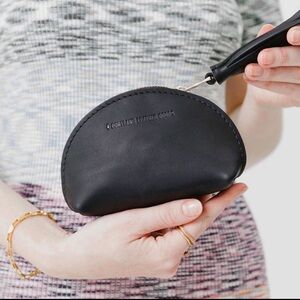 Portland Leather Goods Black Taco Tassel Pouch